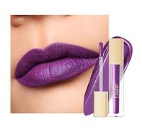 Oulac Matte Liquid Purple Lipstick for Women, Violet Long Lasting Lip Gloss, Waterproof, Highly Pigmented Creamy Formula Lipstick with Vitamin E, Vegan, 4.5ml (MS04)