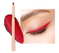 OULAC Matte Vivid Red Eye Liner & Lip Liner 2 in 1, Waterproof, Smudge-proof Retractable Eyeliner Pencils Lasts 24H+, Highly Pigmented and Smooth, Vegan (LL08) Ruby