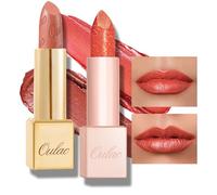Oulac Metallic Glitter Moisturising Lipstick Set - Pink Shimmer Lipsticks for Women, Hydrating & Smooth, Glitter Diamond Finish, Creamy Sparkling Formula, 05+PG04