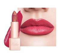 Oulac Moisture Shimmer Lipstick - Red Tinted Lip Balm, Long Lasting Nourishing Lip Crayon, Smooth Lips, Sheer Coverage, Creamy Texture with Vitamin E, Vegan & Clean Beauty Formula, 4.5g (PG14)