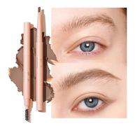 Oulac Natural Brown Eyebrow Pencil, Waterproof Retractable Eyebrow Stick with Brush, Long Lasting Smudge Resistant, Vegan & Cruelty-Free, 02 Natural Brown