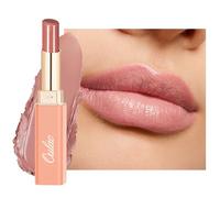Oulac Nude Pink Lipstick - Moisture Shine Hydrating Lipstick & Tinted Lip Balm for Dry Lips, Medium Coverage Lip Colour | Juicy Look, Glossy Finish, Vegan, Cruelty-Free, Tenderness (14)