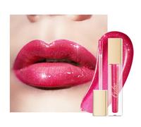 Oulac Red Pink Lip Gloss High-shine Moisturizing Lip Gloss Oil Colorful Shade Liquid Lipstick Non-stick Cup Glitter lipstick Lip Tint Reduce Fine Lines Lip Glaze For Dry Lip C13