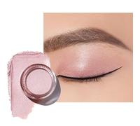 Oulac Shimmer Eyeshadow Pearl Finish| Pink Beige Eyeshadow & Highlighter Duo| Waterproof & Long-Lasting| Longwear Blendable Shimmer Eye Make-up | Vegan | 06g (P03) Seaside