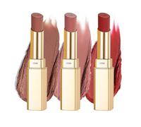 Oulac Soft Matte Lipstick Set 3PCS for Women-Waterproof Long Wear Lipsticks with Smooth Matte Finish,Highly Pigmented Formula,Weightless Non-Drying Lip Colour,Vegan Lip Makeup Set(02+03+04)
