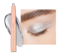 Oulac Waterproof Silver Eyeshadow Pencil - Twist-Up Crayon, Creamy Blendable Texture, Vegan & Cruelty-Free Eye Makeup, 1.25g, 09 Silver Heart