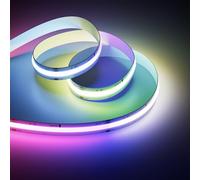 OULARA RGB Smart IC COB LED Strip Colour Changing Flexible LED Strip Light 6M WS2811 Addressable RGB LED Tape Lights for Party Home DIY Lighting Projects(Power Supply&Controller NOT Included)