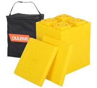 OULEME 12 Pack RV Leveling Blocks, Stackable Jack Blocks, Interlocking Leveling Pads with Carrying Bag, for Camper Travel Trailer