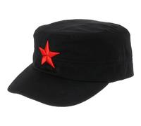 Oulensy Unisex Cap Hats Cool Men Red Star Cap Party Men Flat Top Cool Pentagram Caps