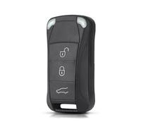 Oulesh Car Key Fob Cases for Porsche Cayenne 2010-2009, 3 Buttons Remote Flip Folding Car Key Shell,3 Buttons