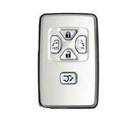 Oulesh Car Key Fob Cases for Toyota Alphard Estima Vellfire, 4/5 Button Remote Car Key Shell With Uncut Blade,5 Buttons