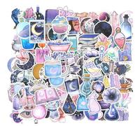 Ouligay 100PCS Midnight Moon Stickers Aesthetic Stickers Cool Potions Sticker for Phone Laptop Scrapbooks Water Bottle