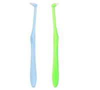 Ouligay 2 Pieces Tufted Toothbrush - Single Tuft, End-tuft, Tapered, Orthodontic Braces, Compact Interdental Interspace Toothbrush for Detail Cleaning