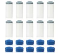 Ouligay 20 Pcs Slip on Pool Cue Tips, 12mm Pool Stick Tips, No Glue Billiard Cue Tip Replacement for Snooker and Pool Cues(2 Types of Trials)