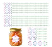 Ouligay 200pcs Labels for Jars 1.5 Inch 3.8cm Jam Jar Label Write Date Contents Jam Labels for Jars Self Adhesive Easy Peel Handmade Spice Food Container Bottle