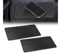 Ouligay 2PCS Dash Anti Slip Mats for Car 10.63 X 5.91in Adhesive Non Slip Dashboard Mat Dashboard Cover Mat for Phones Sunglasses Keys Gps Coins Electronic Devices Black