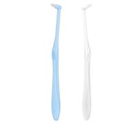 Ouligay 2Pcs Single Tufted Toothbrush Tuft Toothbrush End-tuft Tapered Toothbrushes Single Compact Interdental Interspace Toothbrush for Orthodontic Braces Detail Cleaning