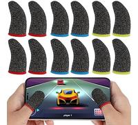 Ouligay 30Pcs Mobile Finger Sleeves for Gaming Finger Gloves Anti-Sweat Gaming Thumb Sleeve for Mobile Game Competition