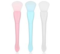 Ouligay 3PCS Silicone Face Mask Brush Applicator Double-Ended Face Mask Brush Flexible Facial Mud Mask Applicator Brush Face Mask Beauty Tool for Mud Clay Modeling Mask, Body Lotion