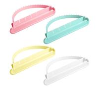 Ouligay 4 PCS Cake Arch Guide Tool Adjustable Fondant Cake Arc Ruler, Decorative Marking Divider Aid, Pastry Decorating Supplies, Convenient for Controlling the Size and Position of the Arc