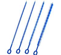 Ouligay 4PCS Straw Cleaner Brush Extra Long 12.4in Straw Brushes for Cleaning Straws with Handle Reusable Cleaning Brushes for Water Bottles Glass Metal Straws (0.31in+0.39in+0.47in)