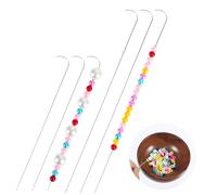 Ouligay 6 PCS Bead Spinner Needles 7.48 Inch Beading Needles 0.7mm Diameter Bead Threader Stainless Beading Needle for Beads Rotating Jewelry Making, DIY Bracelets, Necklaces,Waist Beads