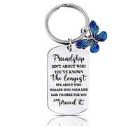 Ouligay Best Friend Keyring for Women, Best Friend Birthday Gifts, Friendship Gift for Friends Female Bestfriend Graduation Bff Bestie Long Distance Special Friends Leaving Going Away