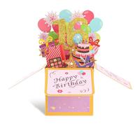 Ouligay Happy 16th Birthday Pop-Up Greeting Card 3D Pop Up Cards Wonderful 16 Year Old Birthday Card Gift for Friend Men Women Kids