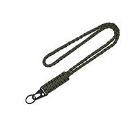 Ouligay Heavy Duty Paracord Lanyard Keychain Neck Strap for Keys ID Badges Phone Whistle, Green