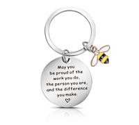 Ouligay Thank You Gifts Keyring for Women Teacher Colleagues Leaving Retirement Gifts Graduation Employee Appreciation Gift for Mum Nurse Best Friend Volunteer Mother Staff Social Worker