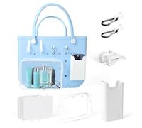 Ouligelonn Accessories for Bog Bags, Organizer Holder for Bog Bag, Phone Holder Compatible, 2pcs Hooks, and 2pcs Hook Loops with Bog Bag Original, Accessories for X-Large/Extra Large, White（8pcs）