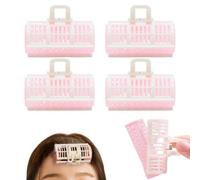 Ouliget 2 in 1 Bangs Hair Rollers with Clip Hair Styling Clips Set,Volumizing Hair Clips Root Lifting Clips, Portable Self Grip Volume Clips for Styling Sectioning,4 Pcs