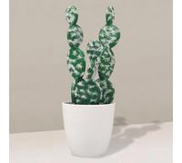 OULIGET Artificial Cactus Faux Plant,Lifelike Small Fake Plants Succulents Plant,Potted Plastic Succulents for Home Office Living Room Desk Decor Aesthetic,8 Inches