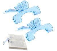 Ouliget Book Page Holders,Book Clip for Reading,Transparent Bookmark to Hold Book Open with 12° Support Rack,Convenient Teaching and Fixing Manuscripts,2 Pieces