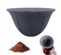 Ouliget Ceramic Stone Coffee Filter,Japanese Non-porous Coffee Dripper,Reusable Loose Tea Precision Strainer for Home Office Tea Coffee Making