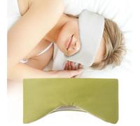 Ouliget Double Sided Sleep Mask,Warm and Cool Dual All Inclusive Noise Reduction Soft Pressureless Adjustable Ice Silk Mask,Cooling Fabric Soothing Mask