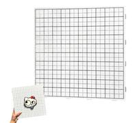 Ouliget Grid Lines Fuse Beads Pegboards Kits,2.6mm Spliceable Iron Beads Boards,Large Square Plastic Perler Bead Tray for DIY Make Craft,Large Pegboards