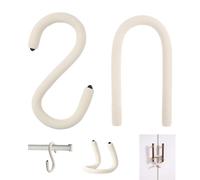 OULIGET Multifunctional Bendable Hanging Hooks,Flexible S Hook Hanger for Garage, Closet, Kitchen and Plants,Reusable Twist Wire Ties Soft Rod for Cupboard Lock and Phone Stand,2 Pieces