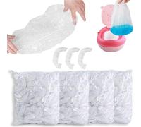 OULIGET Potty Chair Liners with Elastic, Portable Potty Training Bags, Potty Refill Liners Disposable for Toddlers Kids and Baby,Toilet Seat Cover,17x8Inches,Clear 400pieces