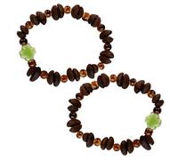 OULIGET Real Coffee Bean Bracelet,Handmade Cute Stretch Beaded Bracelet,Couples Set Unique Jewelry Gift for Coffee Lovers, M, Coffee Bean Bracelet, no gemstone