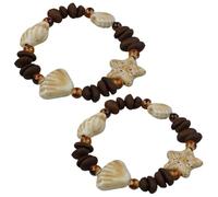 OULIGET Real Coffee Bean Bracelet,Handmade Cute Stretch Beaded Bracelet,Couples Set Unique Jewelry Gift for Coffee Lovers, M, Coffee Bean Bracelet, no gemstone