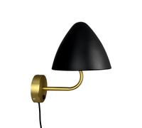Oulu Wall Lamp Black/ Brass