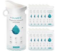 OUMEE 8/12/20/24 Pack Emergency Disposable Urinal Bags, 700ML Camping Pee Bags Unisex Urine Bag Vomit Bag for Travel Traffic Jam Portable Toilet Bag for Men Women Kids