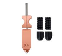 Oumefar 0.4mm Hotend Nozzle Nozzle Fast Change Removable Hotend Hardened Steel All Metal Replacement with Easy Installation for 3D Printer