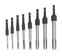 Oumefar 1/4in Hex Shank Tap Socket, Hex Shank Tap Socket Set, Suitable for Mold Manufacturing, Auxiliary Tools for Wire Cleaning and Wire Returning After Plating