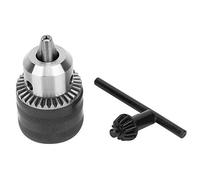 Oumefar 1.5-13MM B16 Key Type Drill Chuck Adapter for Milling Tool Kit, Durable Stainless Steel, Includes Key