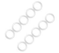 Oumefar 1.5" Silicone Sanitary Clamp Ferrule Gaskets for Food Grade Stainless Steel Piping System, 10pcs Set for Dairy, Beer, Pharmacy, Cosmetics