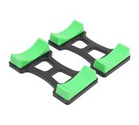 Oumefar 1 Pair Dumbbell Rack Mat Stand Holder ABS Plastic NonSlip Floor Protection Fitness Equipment For Home Gym Workout Storage Black