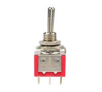 Oumefar 10 Pcs 6 Pin 3 Position ON-OFF-ON Momentary Toggle Switch 6mm Mini DPDT Toggle Switch for Automobile Home Appliance