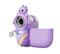 Oumefar 1000X Magnification Handheld Digital Microscope for Kids, 2 Inch LCD Screen Microscope with LED Light for Science Exploration, Portable for Young Scientists, ABS Purple